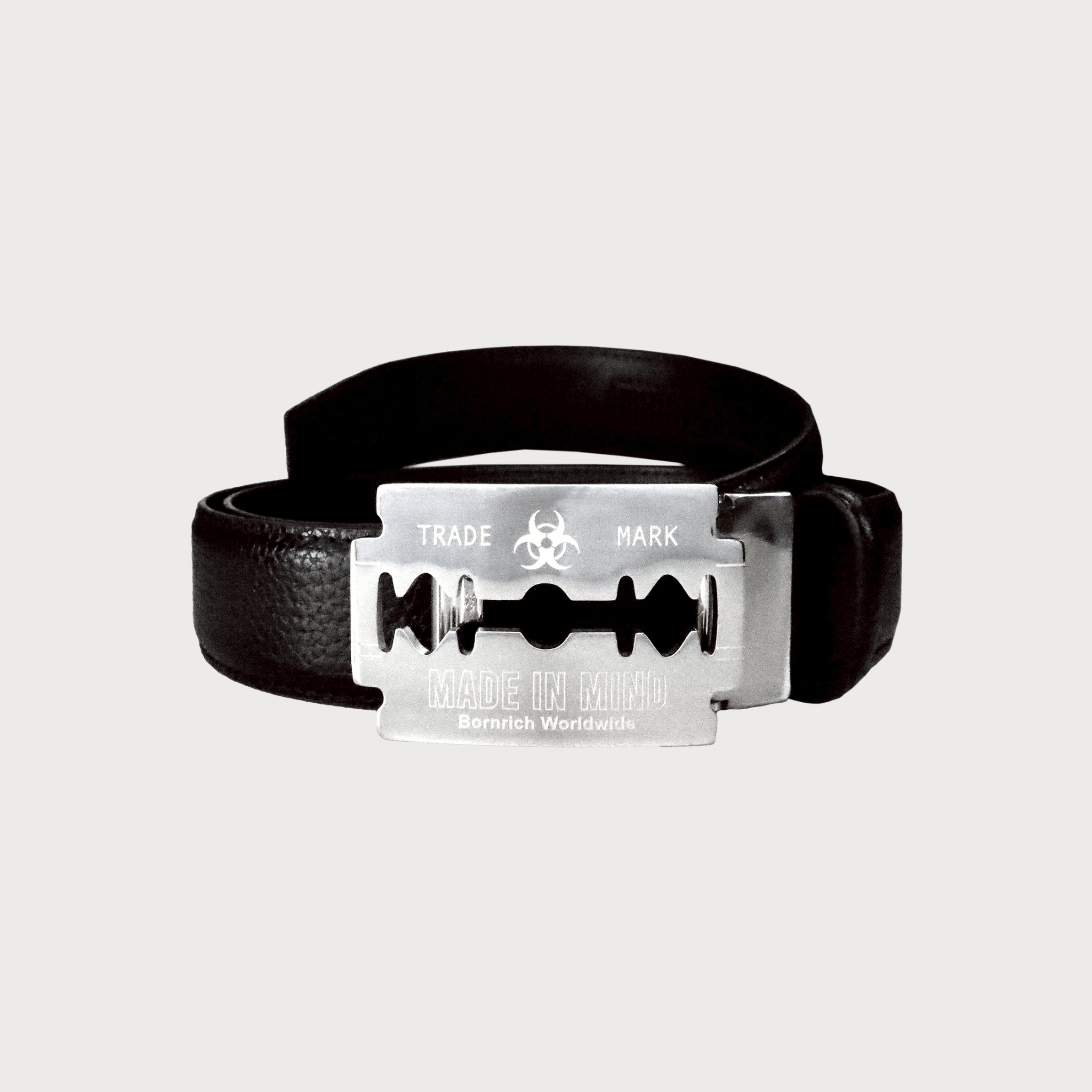 Bornrich｜Razor Leather Belt (Black)