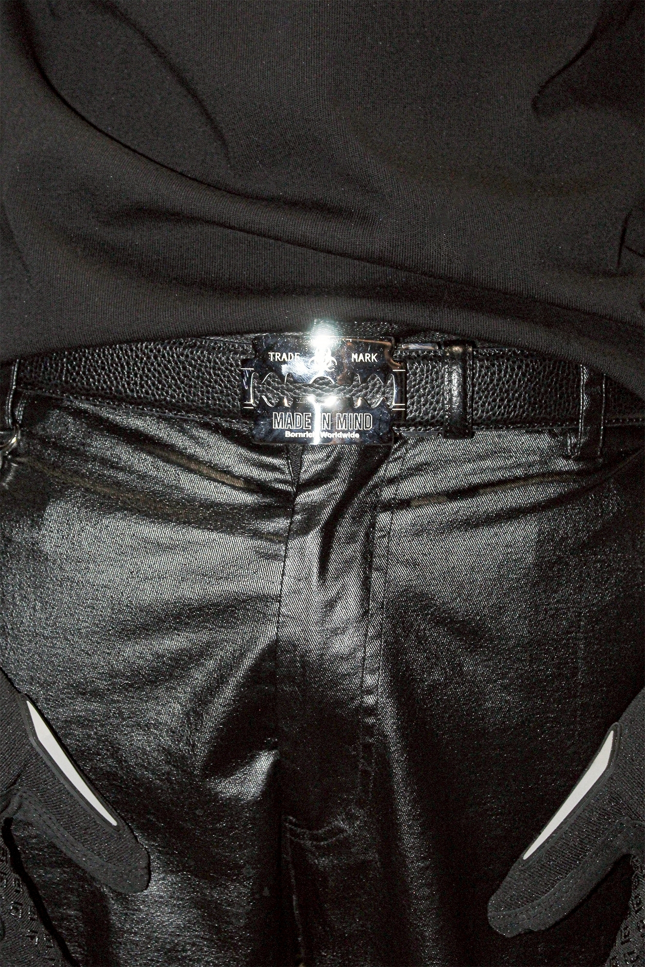 Bornrich｜Razor Leather Belt (Black)