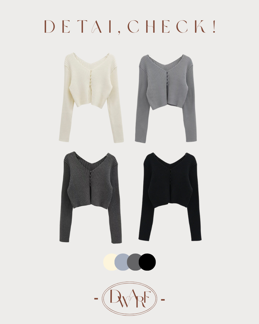 +NEW COLOR! 《KR》短版直紋鈕扣上衣