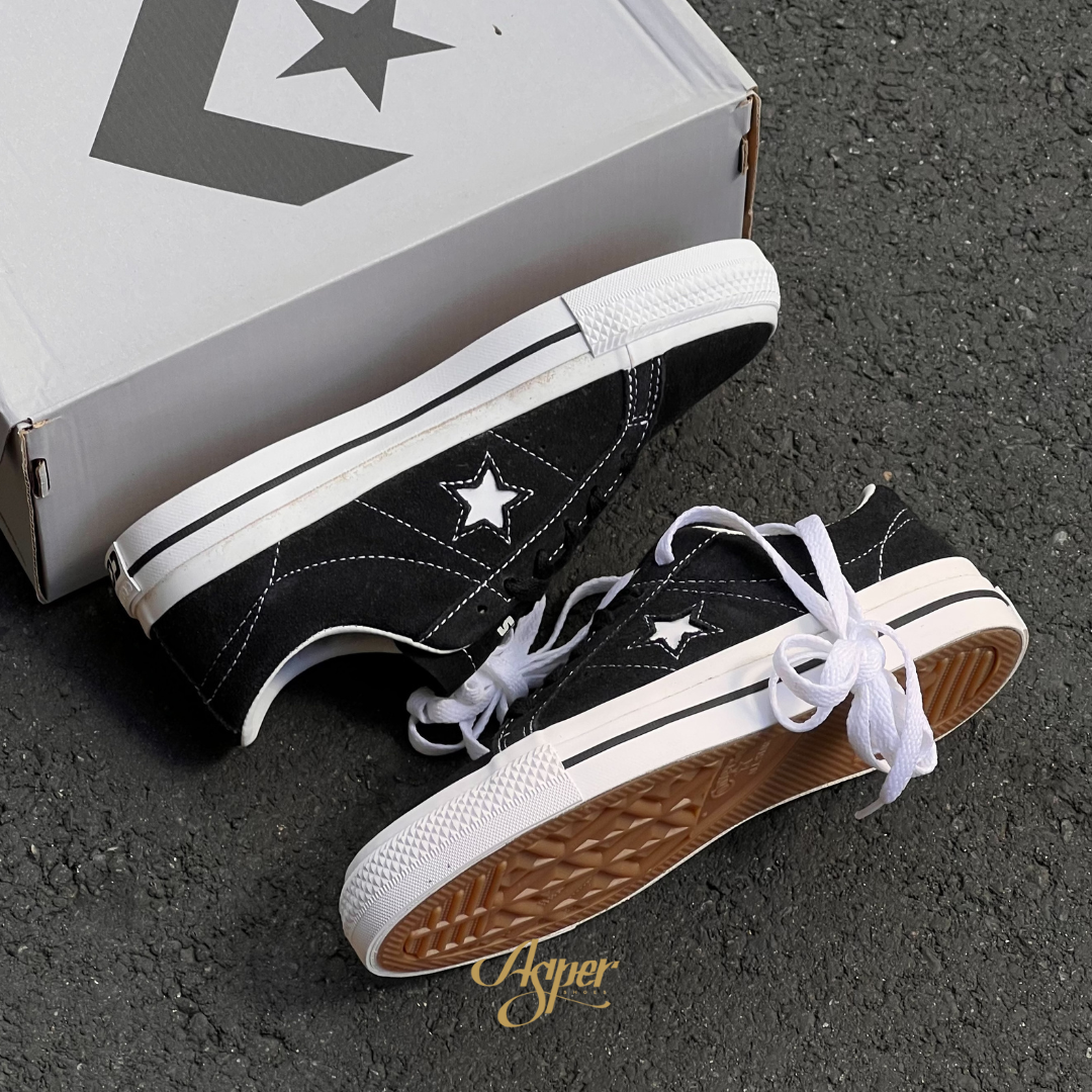 Converse One Star Pro Ox "Black White" 麂皮黑 171327C IX