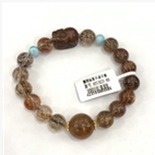 kkHTC423-49  S925黑金超手串