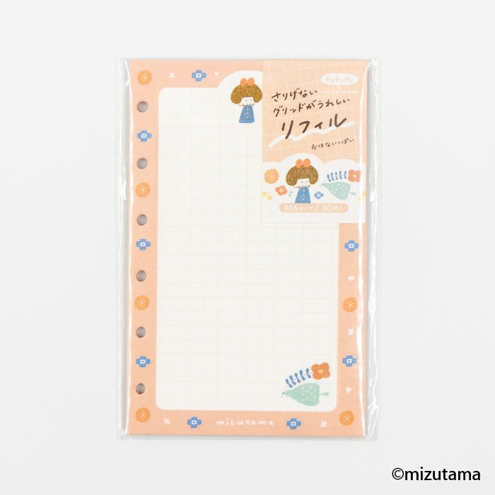 MINI6 M6 補充內頁 巴川紙 MIZUTAMA 小花 30枚入｜古川紙工 日本