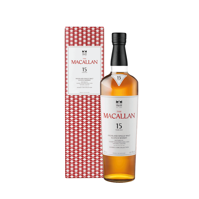 麥卡倫15年雙桶單一麥芽威士忌 700ml (禮盒裝) (香港行貨) [5010314308469_2025]