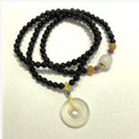 kkHTC1051    绿碧玺三圈设计款项链