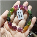 kkHTC1066  西瓜碧玺貔貅手串