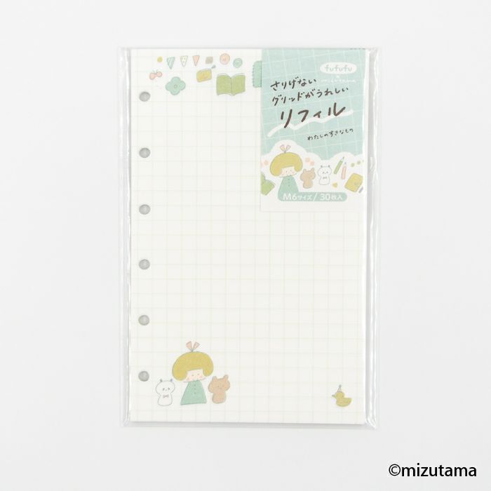 MINI6 M6 補充內頁 巴川紙 MIZUTAMA 喜歡的東西 30枚入｜古川紙工 日本