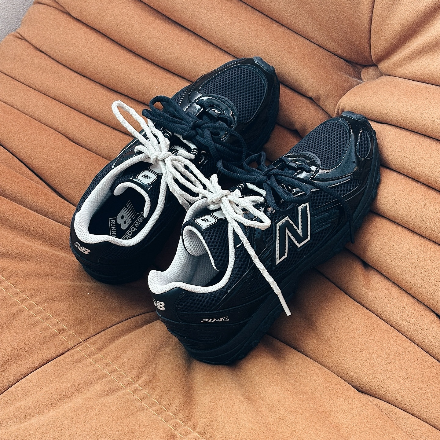 New Balance 204L 張員瑛同款 漆皮黑 黑色 miumiu 復古鞋 U204LMRA