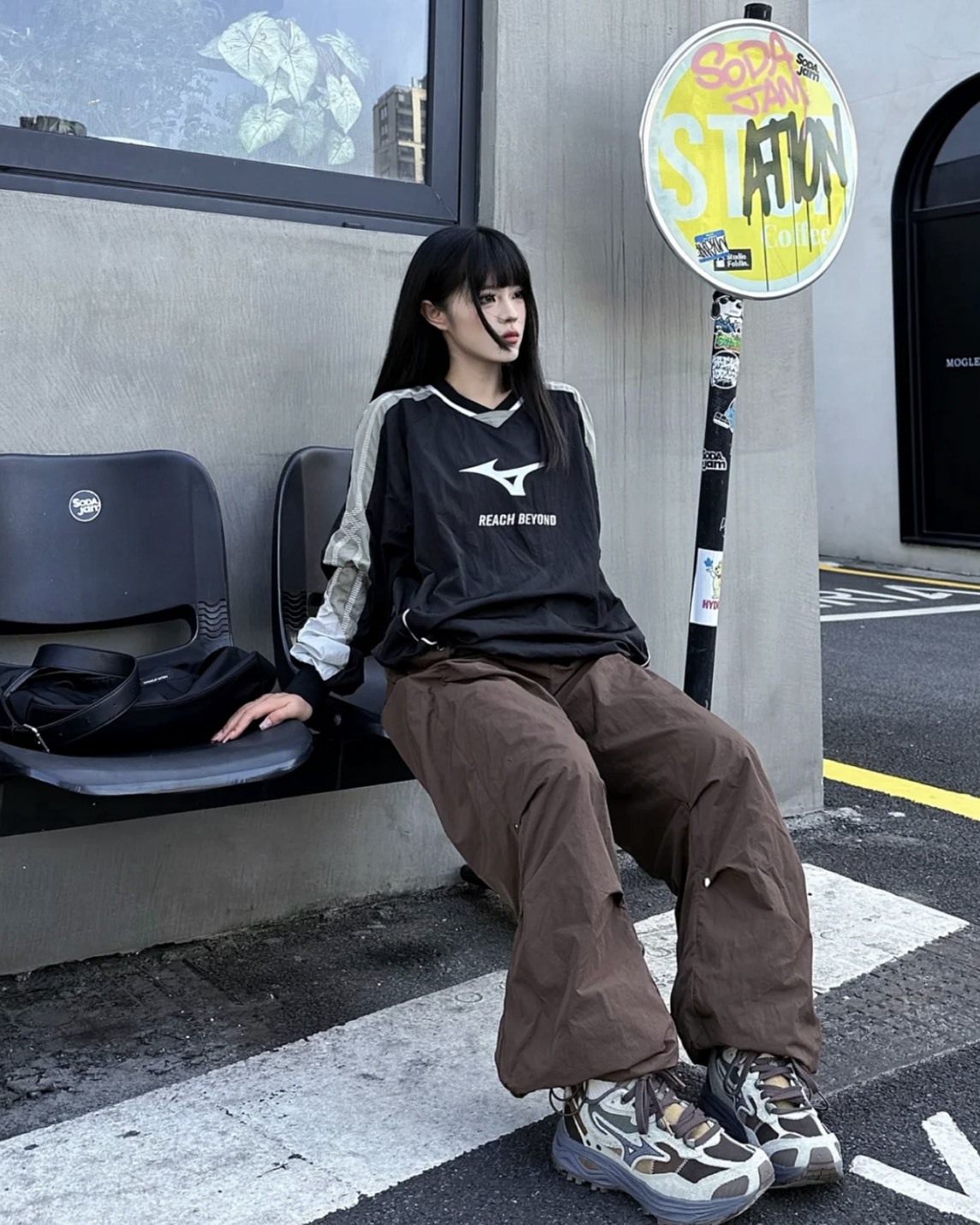 【預購】MIZUNO 美式復古衛衣 黑色 K2CE53Y309