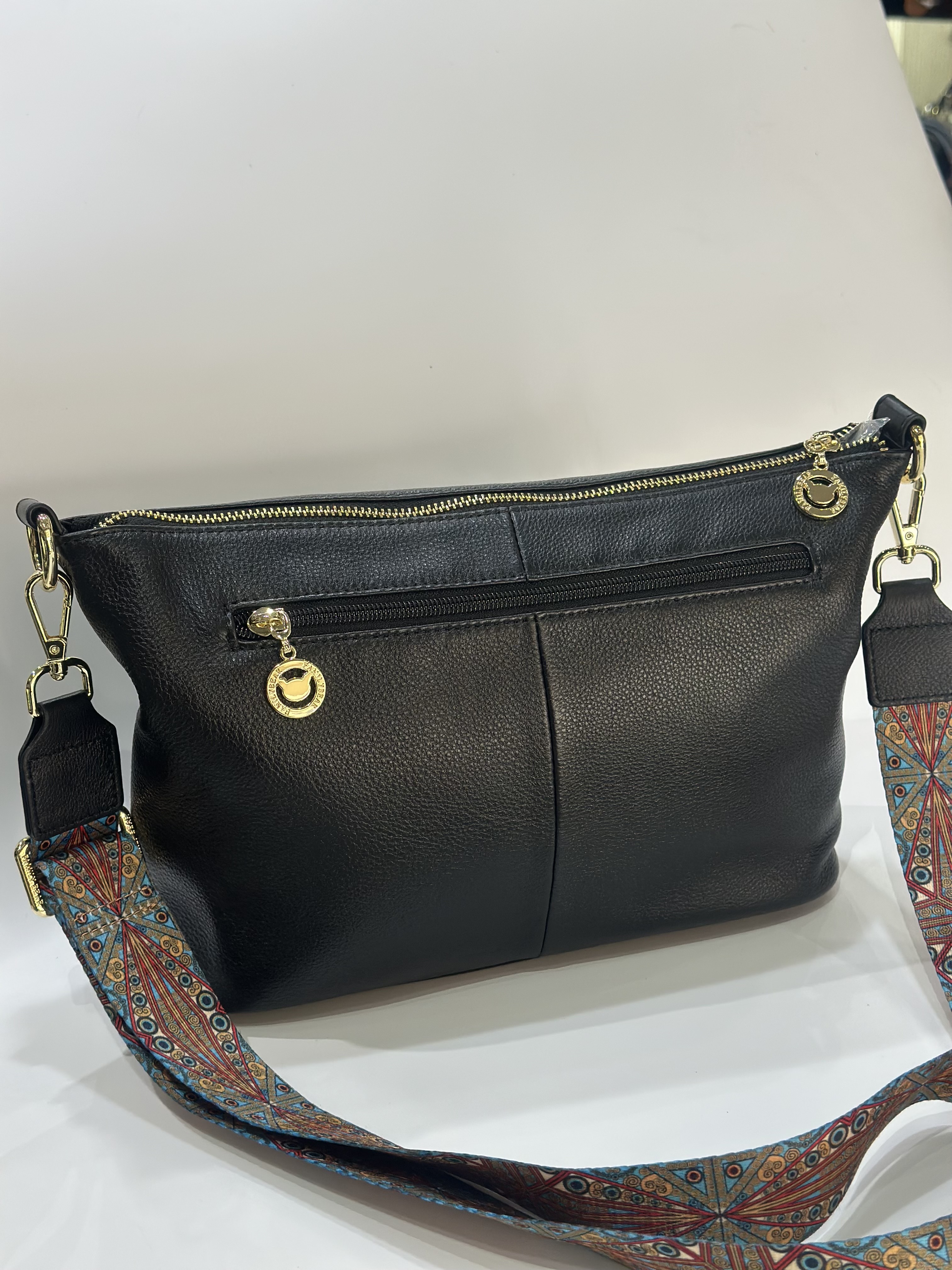 黑GOODS真皮女包斜背2918