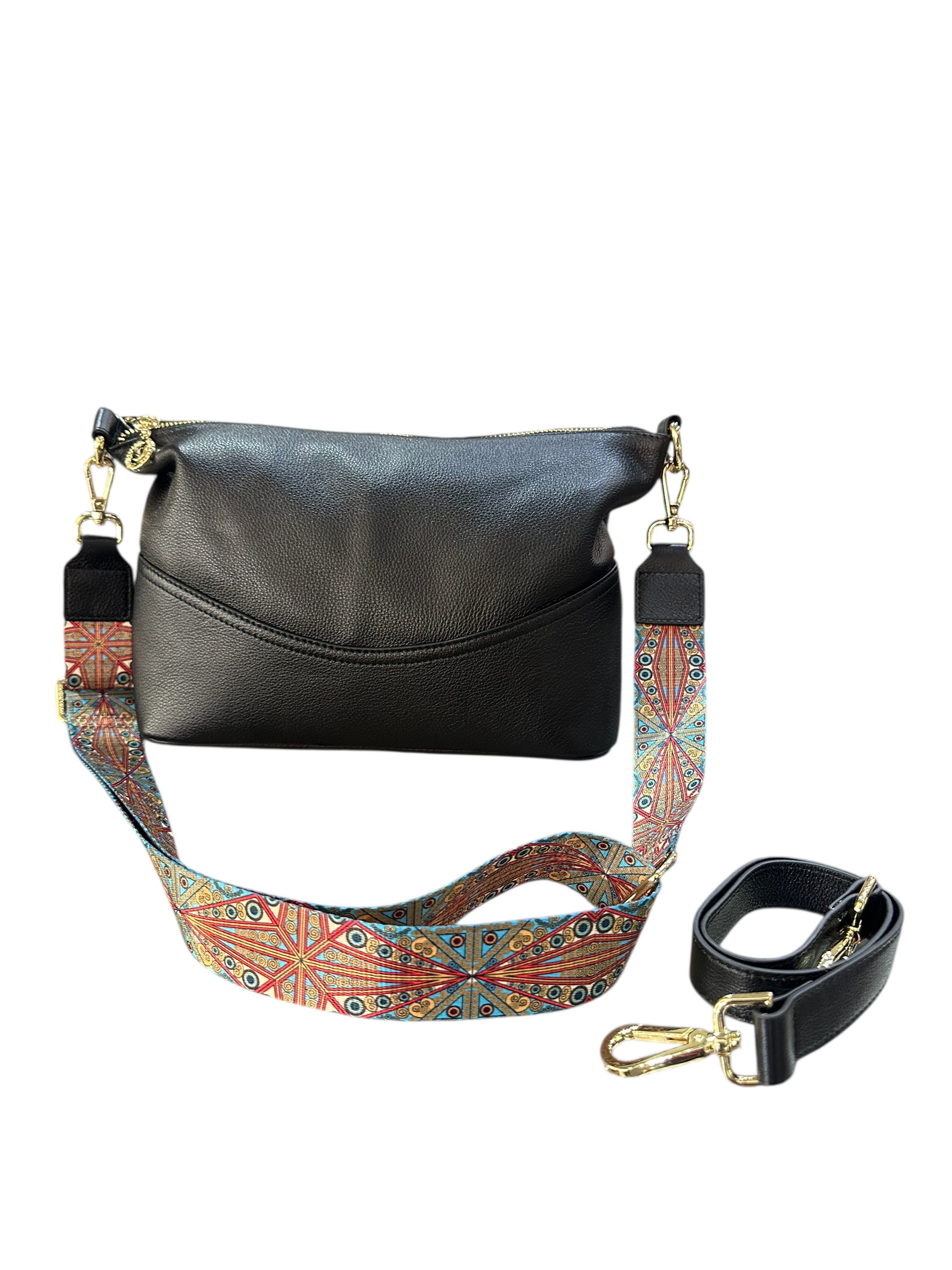 黑GOODS真皮女包斜背2918