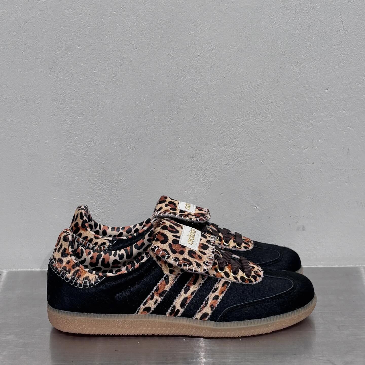 Adidas Originals Samba LT 日本新款 黑豹紋 馬毛  翻鞋舌 長鞋舌 復古鞋 KJ6590