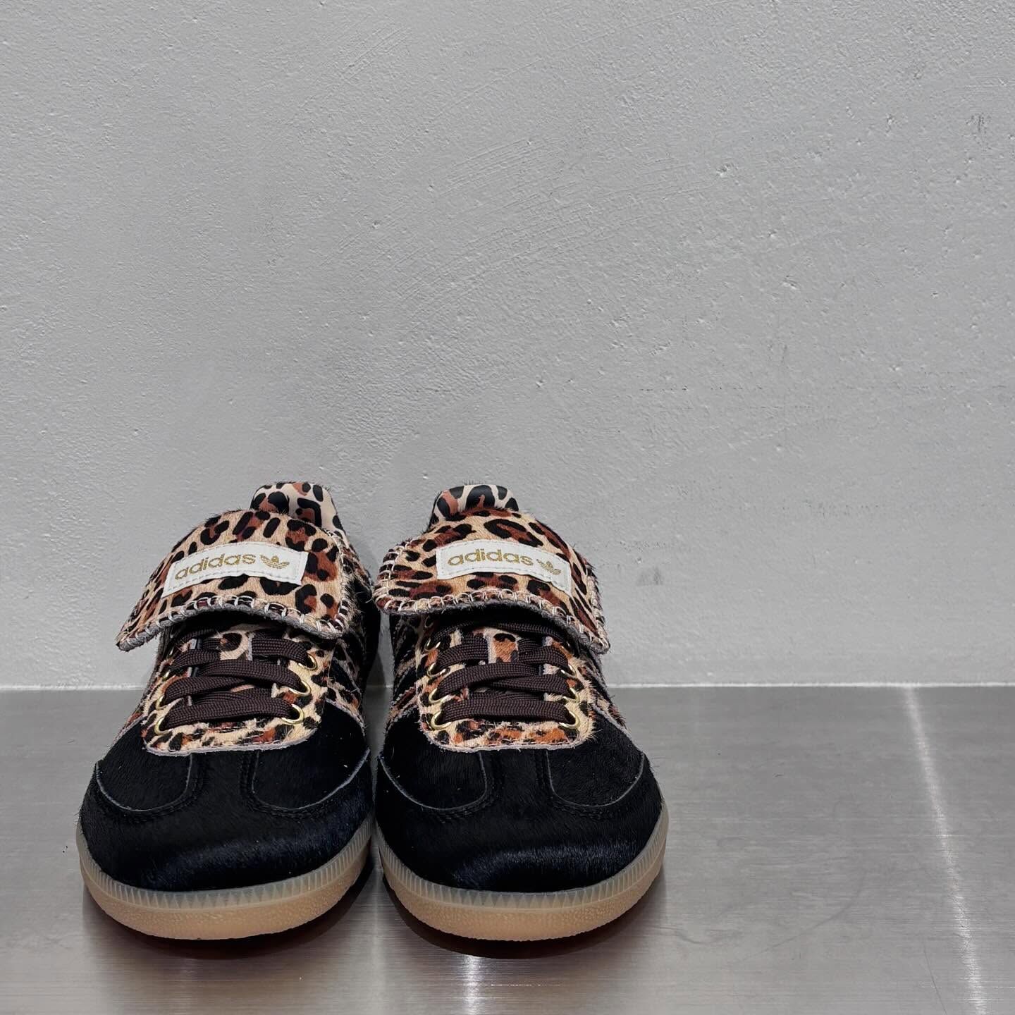 Adidas Originals Samba LT 日本新款黑豹紋馬毛翻鞋舌復古鞋KJ6590