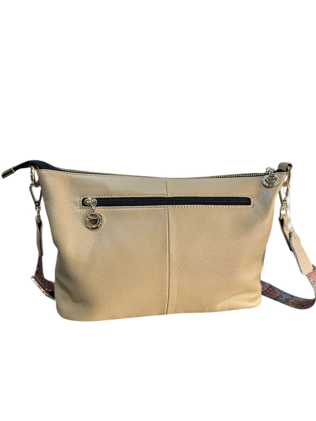 杏色GOODS真皮女包斜背2918