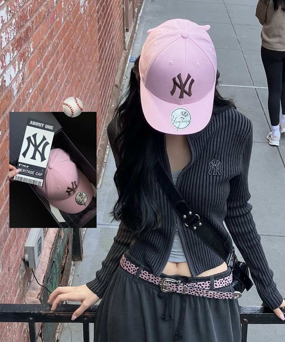 #現貨 🇰🇷韓國 KARINA同款 MLB LA/NY 經典結構棒球帽 全封帽