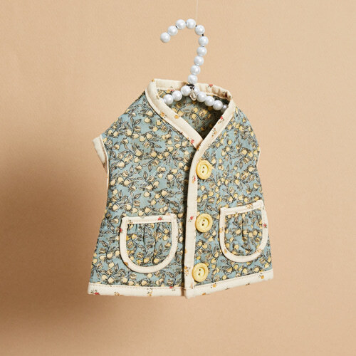 Louisdog 丹麥逢絎背心/檸檬樹