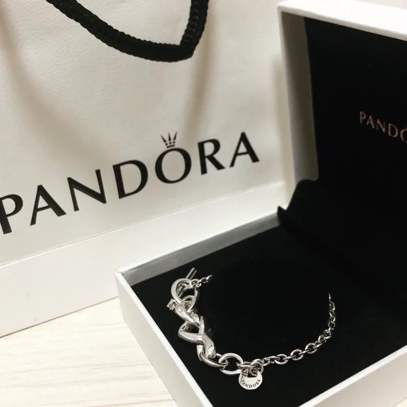 潘朵拉 PANDORA 心意交織繩結手鏈 925純銀 飾品
