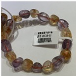 kkHTC19-01   紫水晶黄水晶随形手链