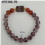 kkHTC186-70   S925极光南红手串