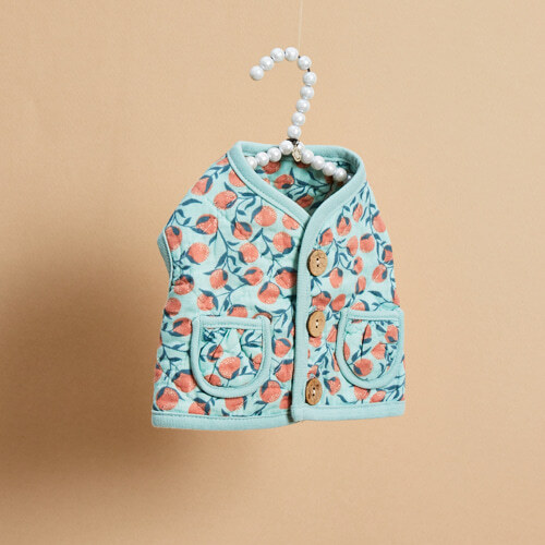 Louisdog 丹麥逢絎背心/橘園