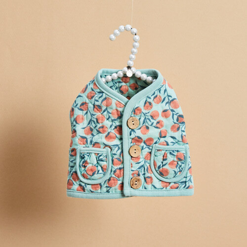 Louisdog 丹麥逢絎背心/橘園