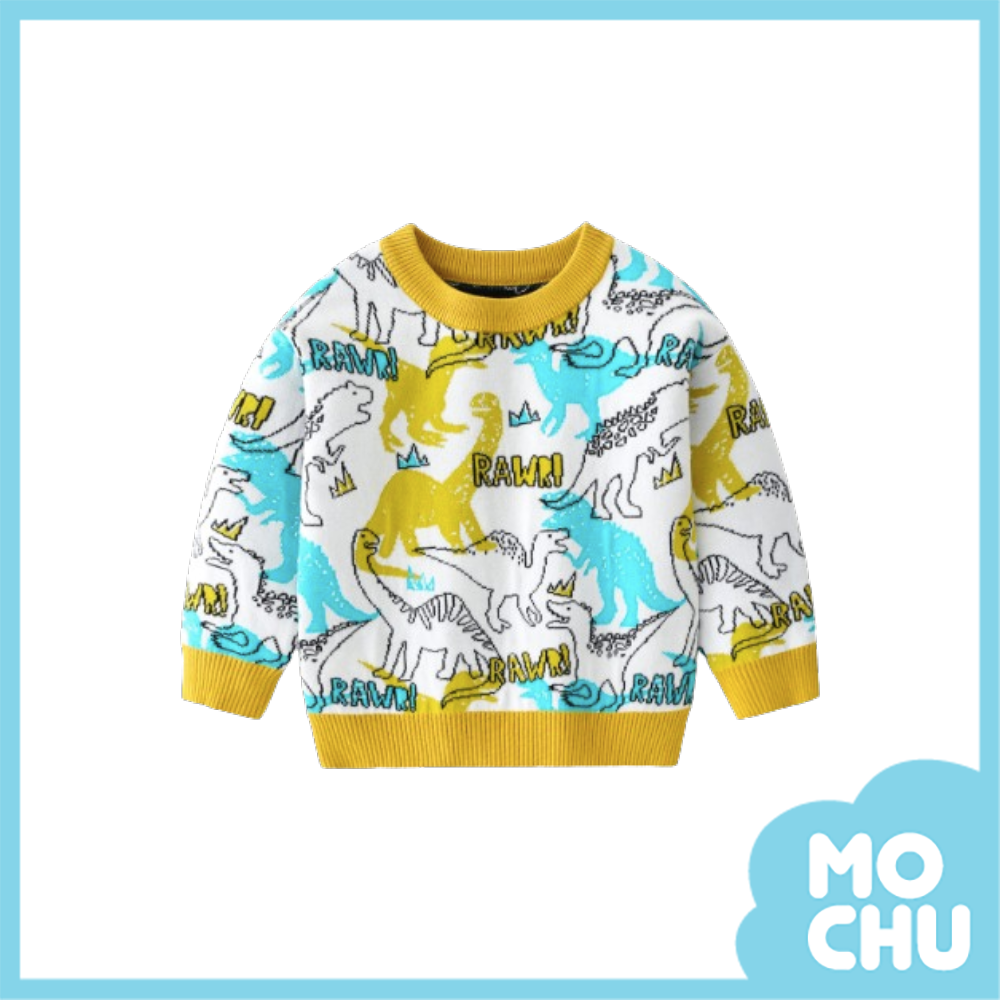 拓印恐龍針織上衣