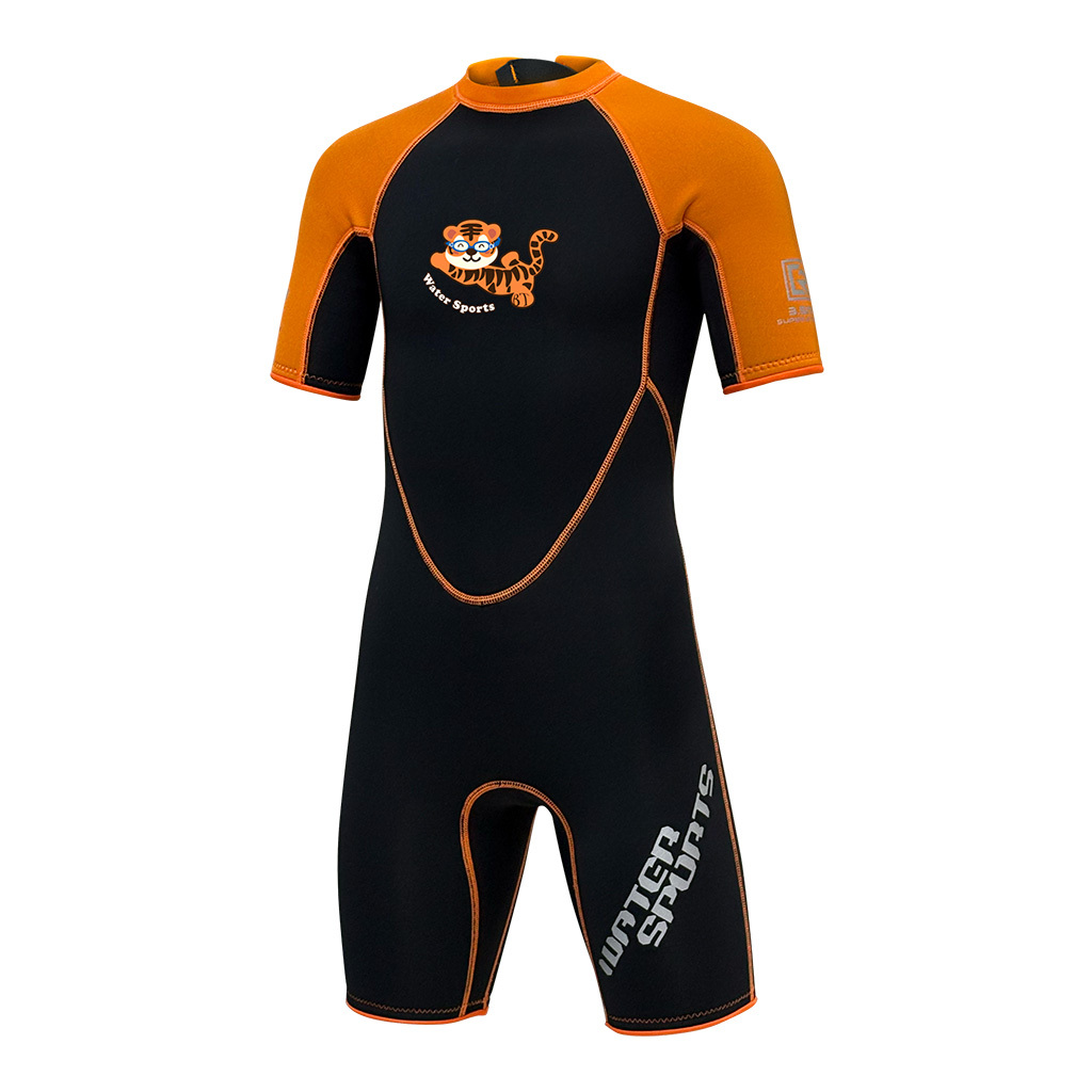 3.5mm 兒童 CR 游泳連身保暖衣 - 橙