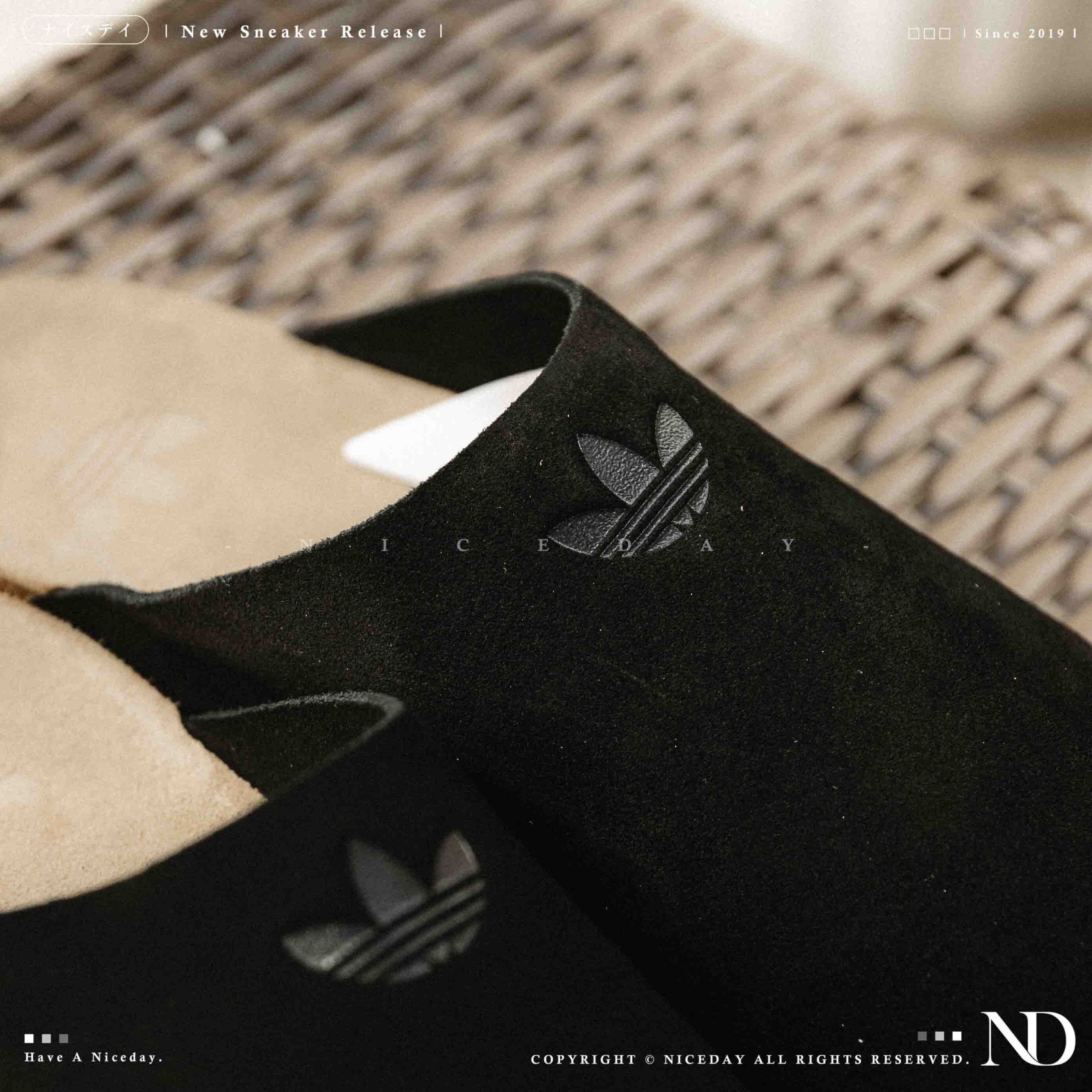 NICEDAY 代購 ADIDAS ORIGINALS ADIMULE 黑 麂皮 穆勒 半拖鞋 勃肯 懶人鞋 JQ4367