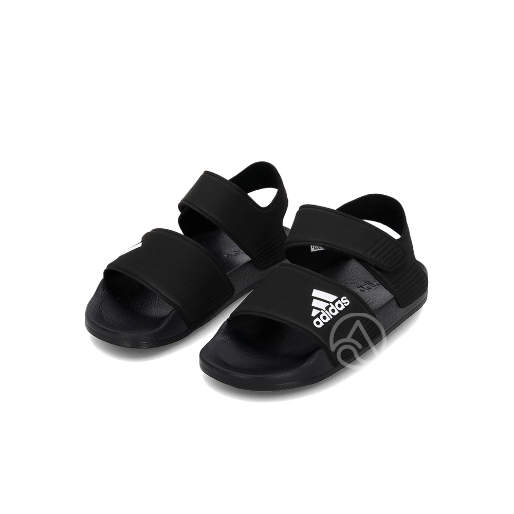 Adidas Adilette Sandal 中童 童鞋 黑色 小朋友 魔鬼氈 休閒 運動 涼拖鞋 涼鞋 GW0344