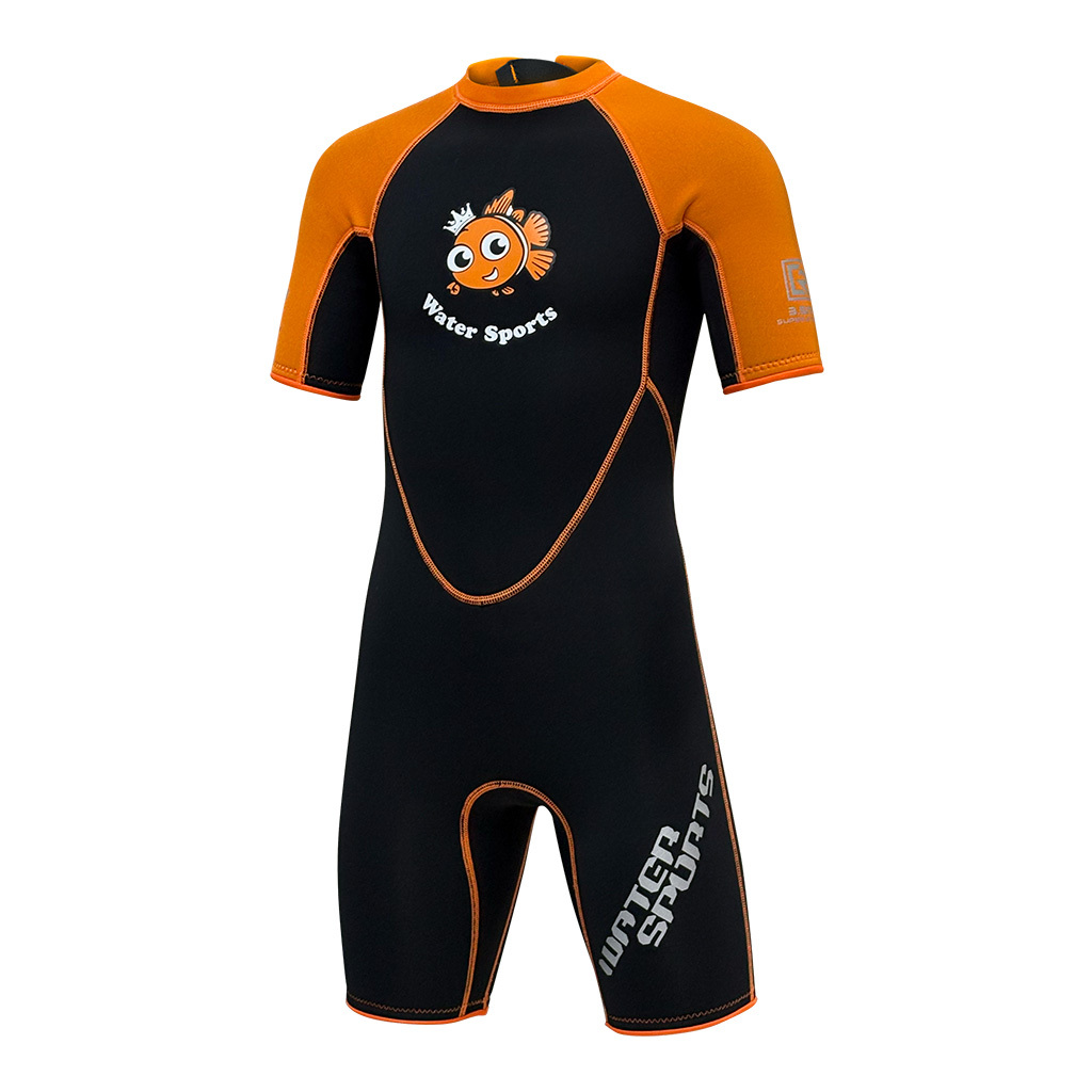 3.5mm 兒童 CR 游泳連身保暖衣 - 橙