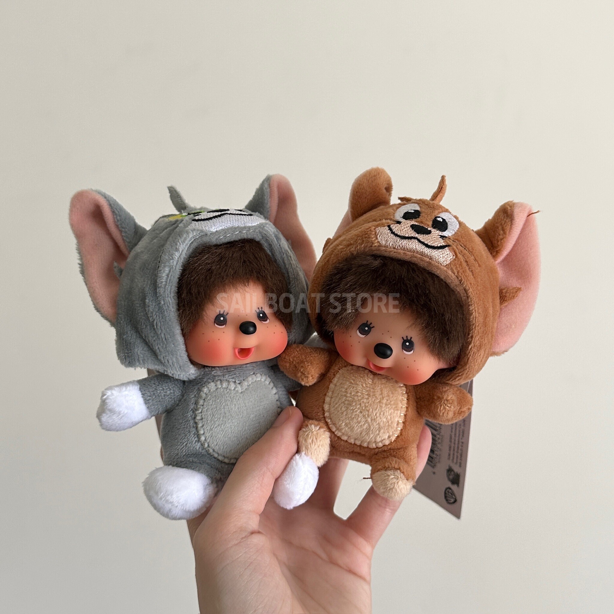 #現貨 🇯🇵日本 湯姆貓與傑利鼠 × Monchhichi 蒙奇奇 聯名系列 吊飾娃娃