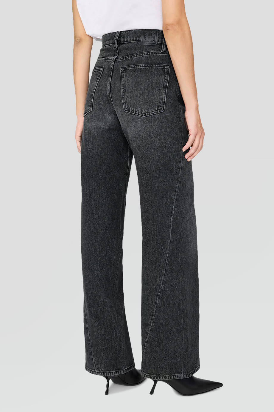 Anine Bing｜BRIE 高腰弧形縫線牛仔寬褲