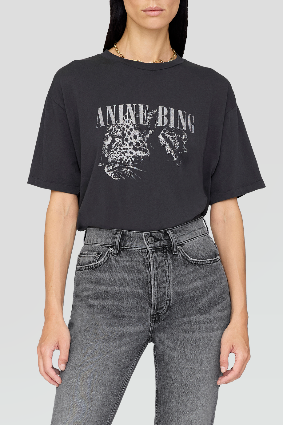 Anine Bing｜COHEN 復古豹紋圖像印花T恤