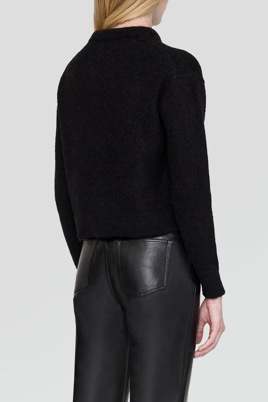 Anine Bing｜RHODES 緞面蝴蝶結排釦針織外套