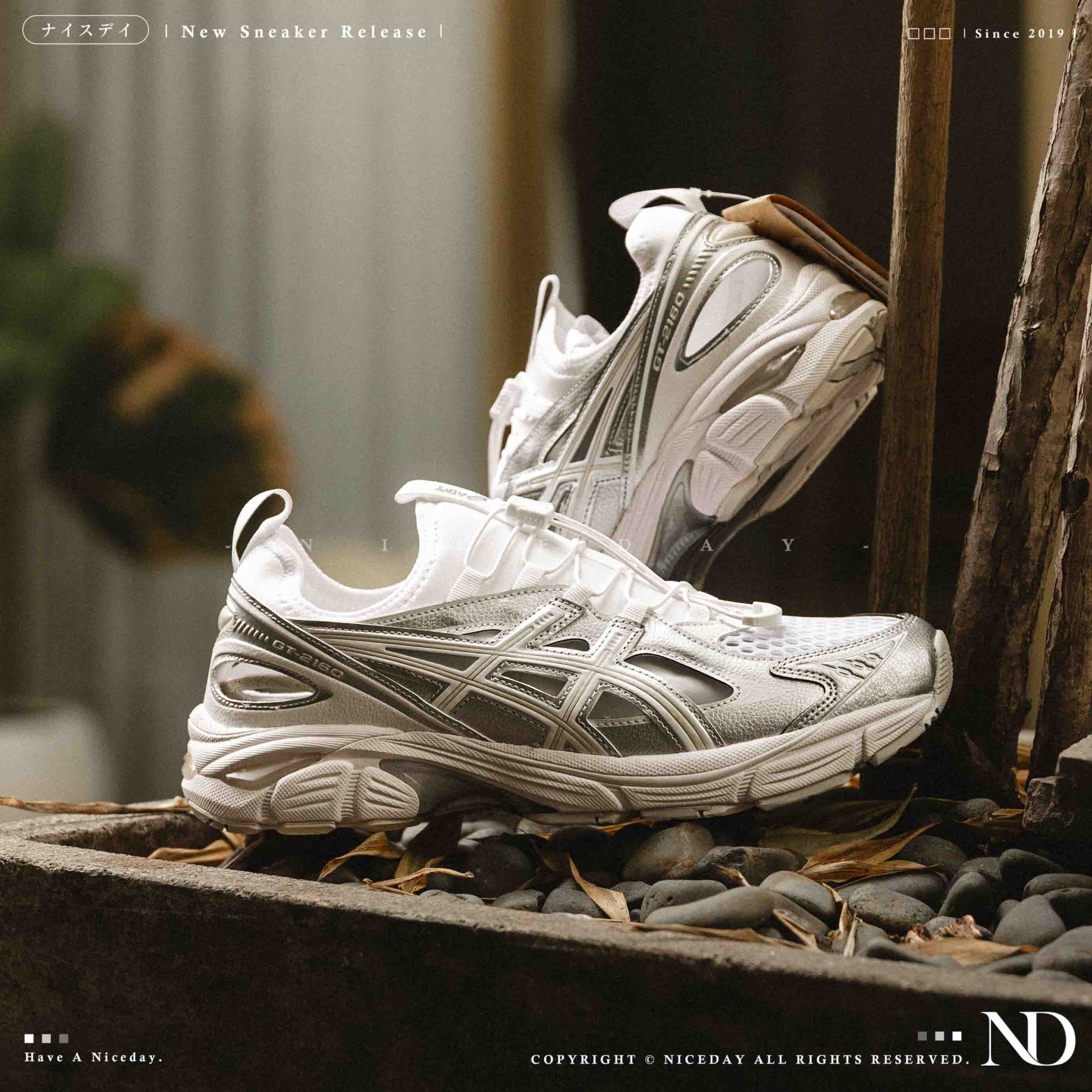 NICEDAY 代購 Asics GT-2160 Breeze White Pure Silver 白銀 銀 灰 機能 男女鞋 1203A903-100