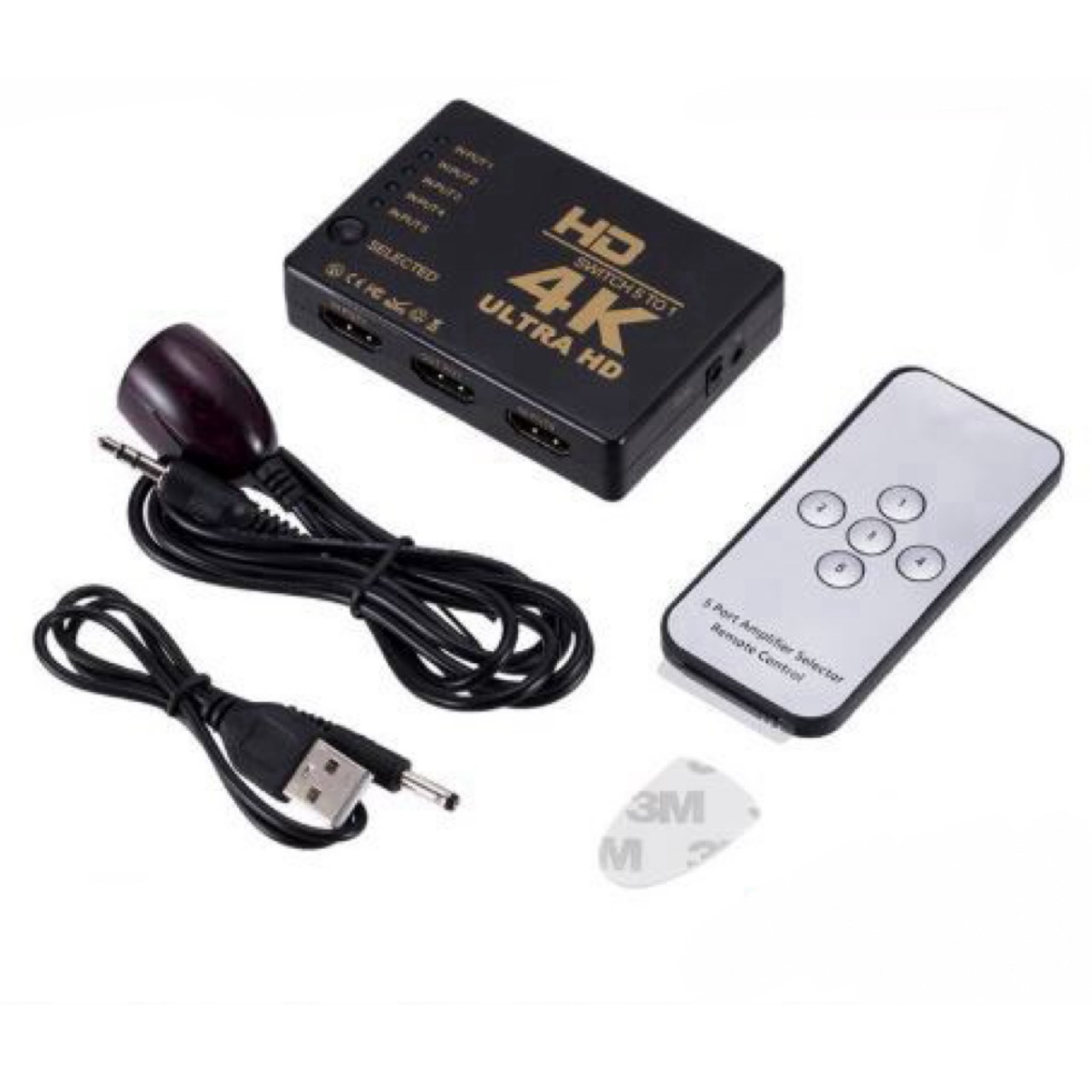 4K 2K HDMI 5進1出切換器 機上盒切換 螢幕切換 五進一出 HDMI 畫面切換 切換器 遙控切換器 附遙控器