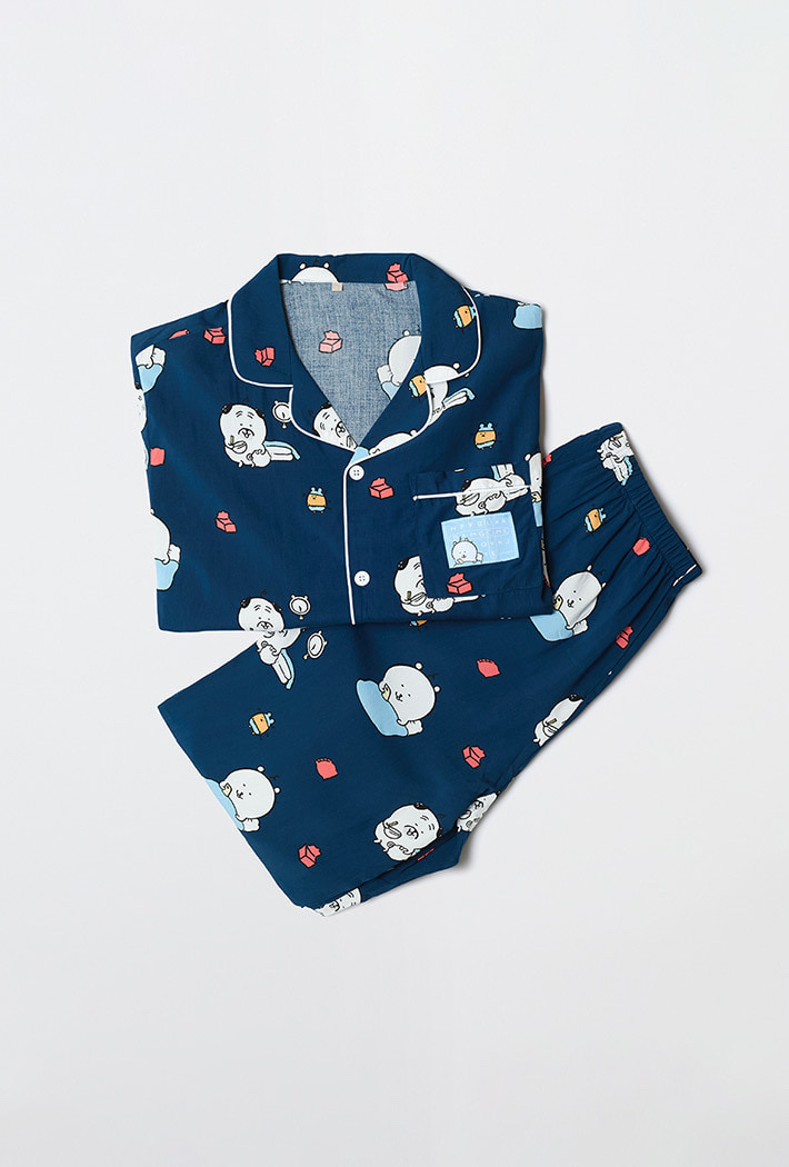 預訂｜SPAO x 白熊 可愛長袖睡衣套裝 NAVY