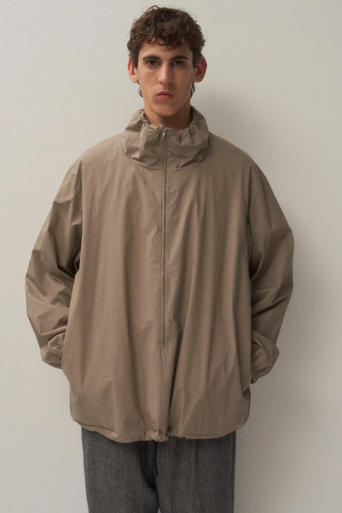 ATON MERCERIZED COTTON STAND PULLOVER