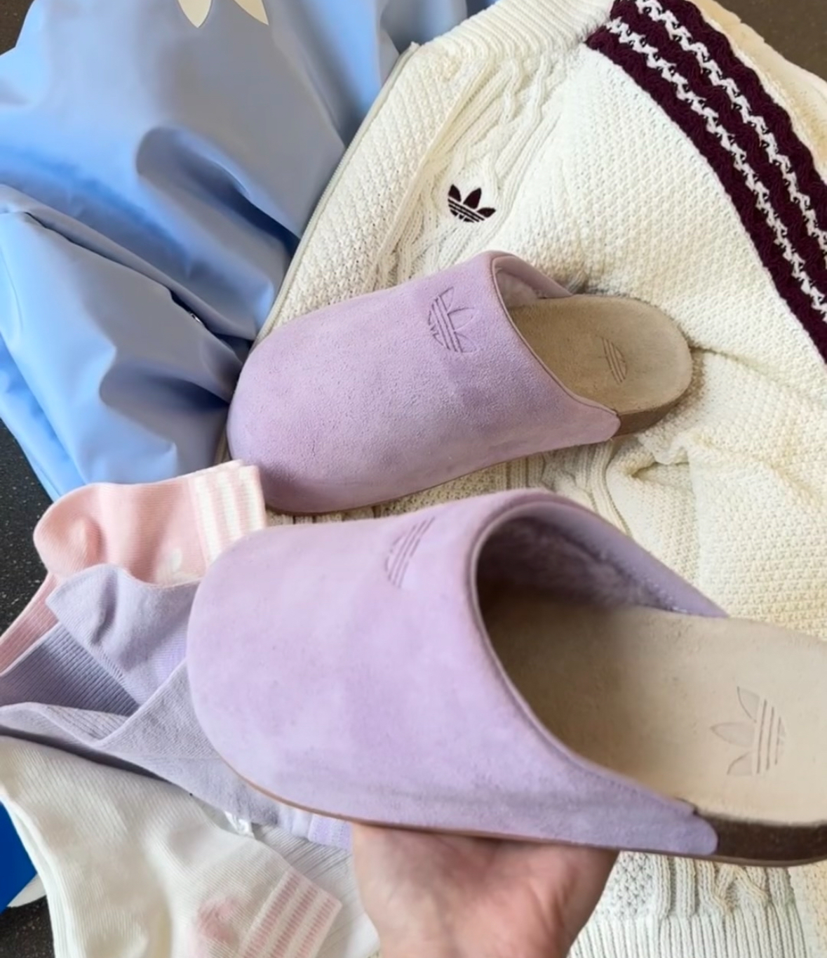 Adidas Originals Adimule 毛絨勃肯拖 紫色 勃肯鞋 麂皮 JP8732/預購