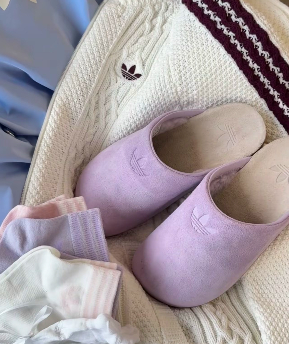 Adidas Originals Adimule 毛絨勃肯拖 紫色 勃肯鞋 麂皮 JP8732/預購