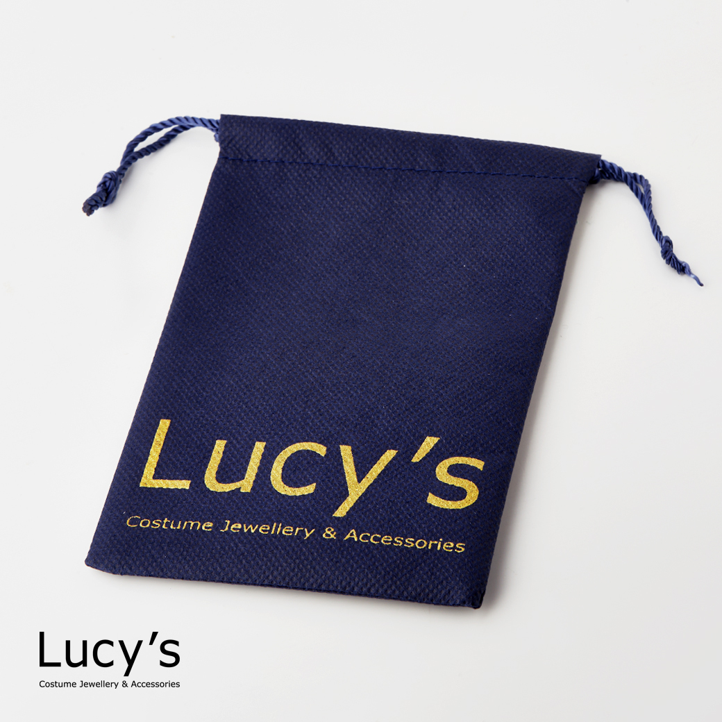 Lucy's 不織布束口袋 (深藍) (加購區$30)