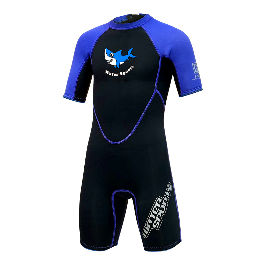 3.5mm 兒童 CR 游泳連身保暖衣 - 藍
