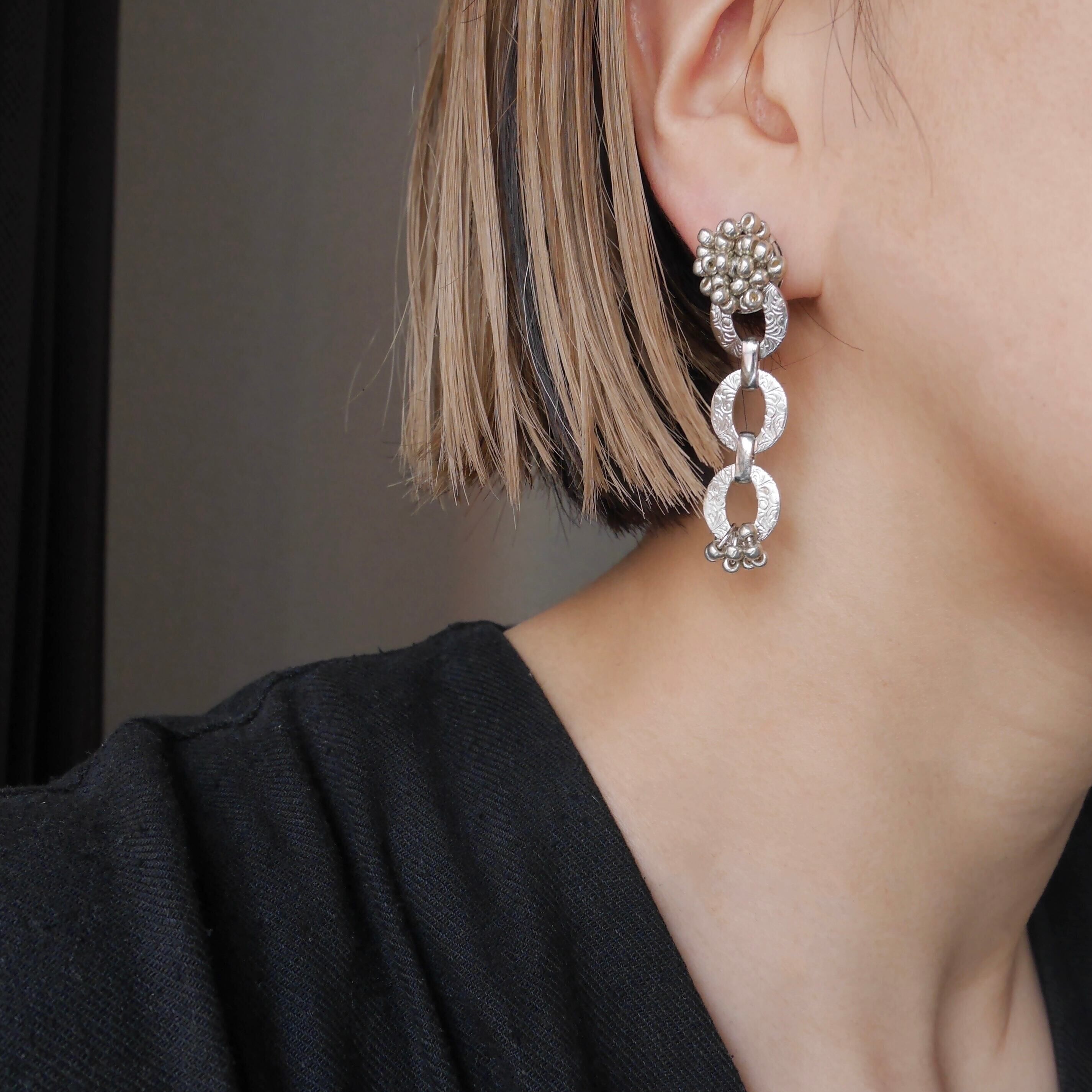 [nity] night silver | 耳夾 (E501)