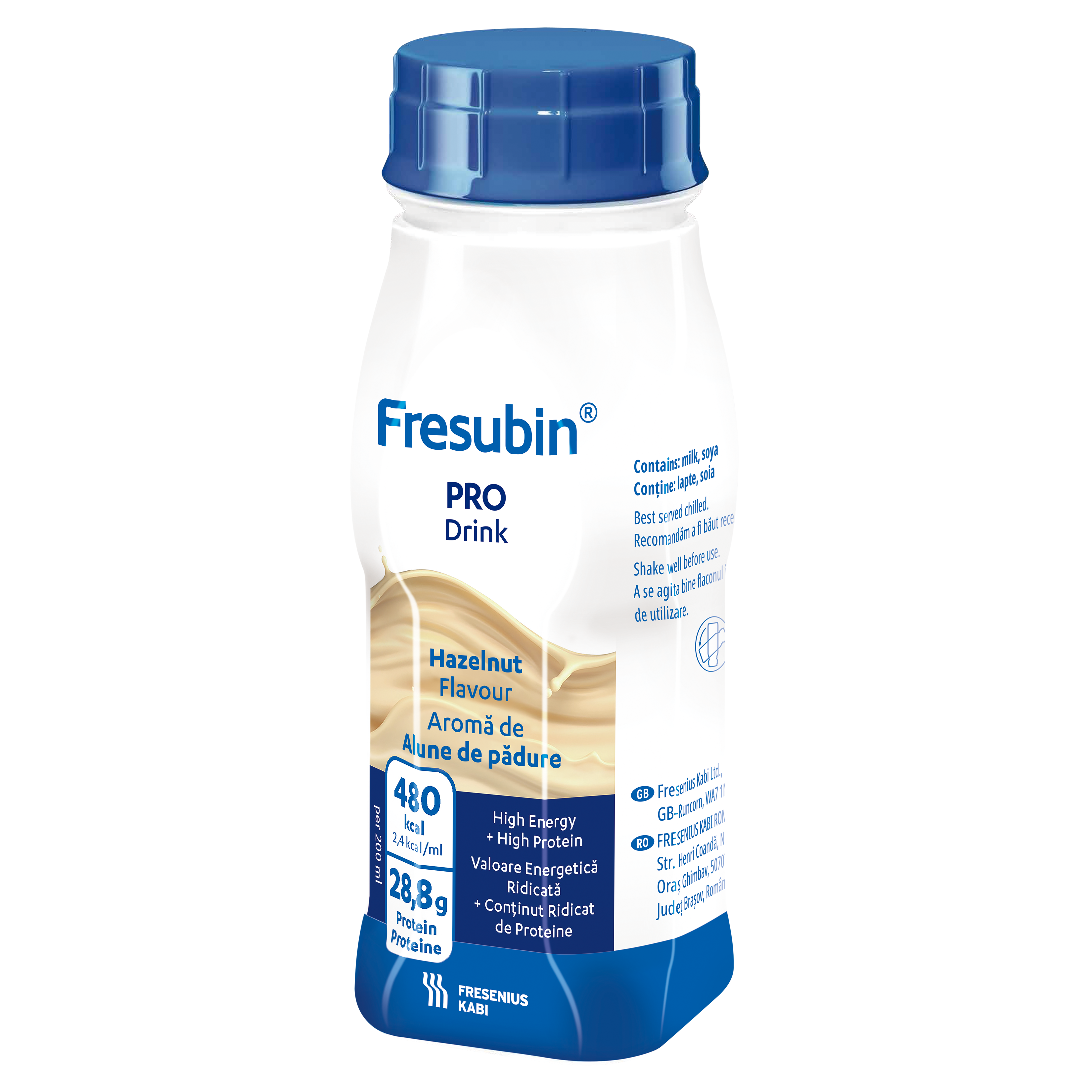 Fresenius Kabi 倍特康高能量營養品 榛子味 200ml x 4 (新舊包裝隨機發貨) (食用期限至2026年2月28日)
