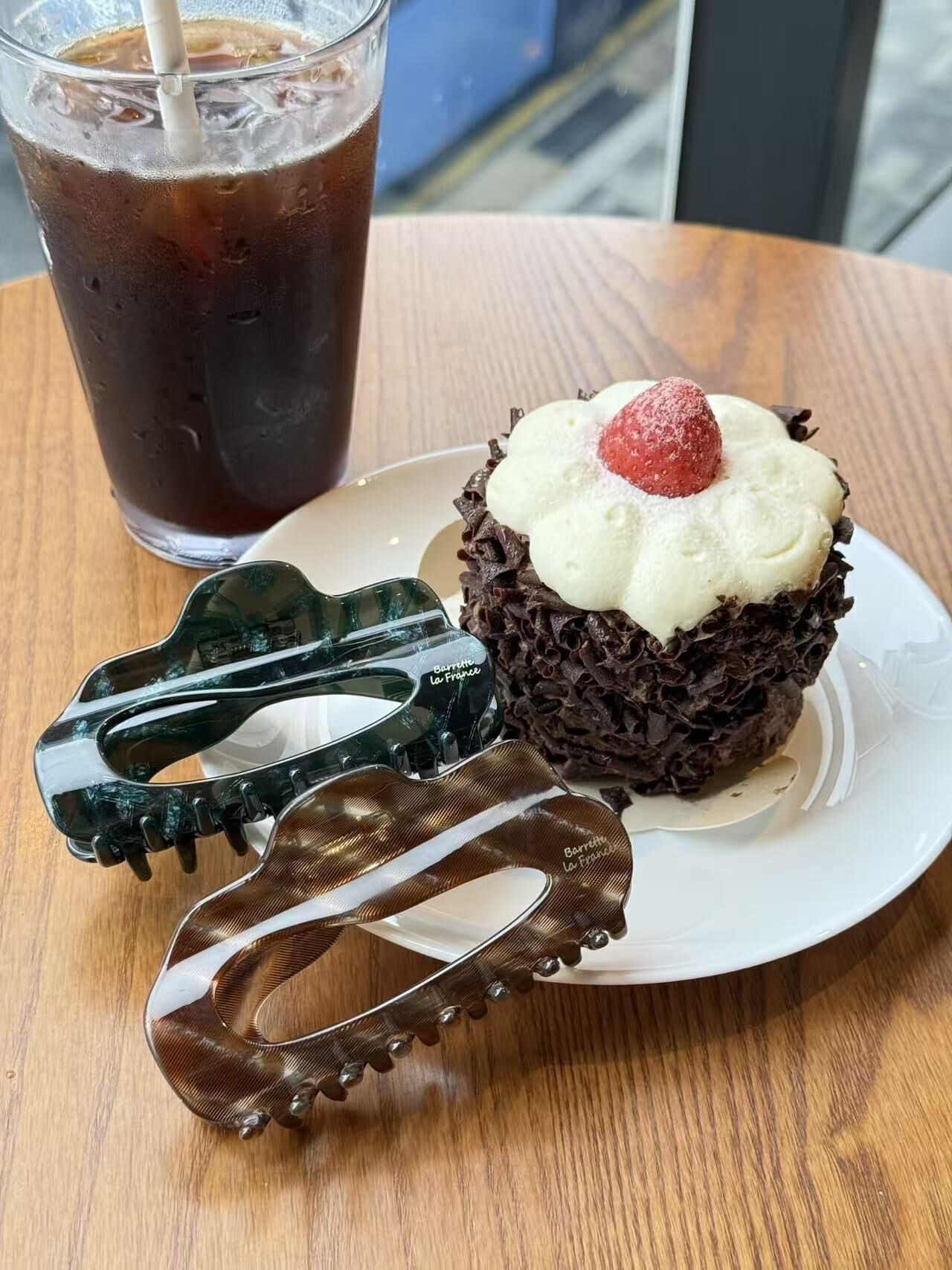 韓國新款雲石紋抓夾