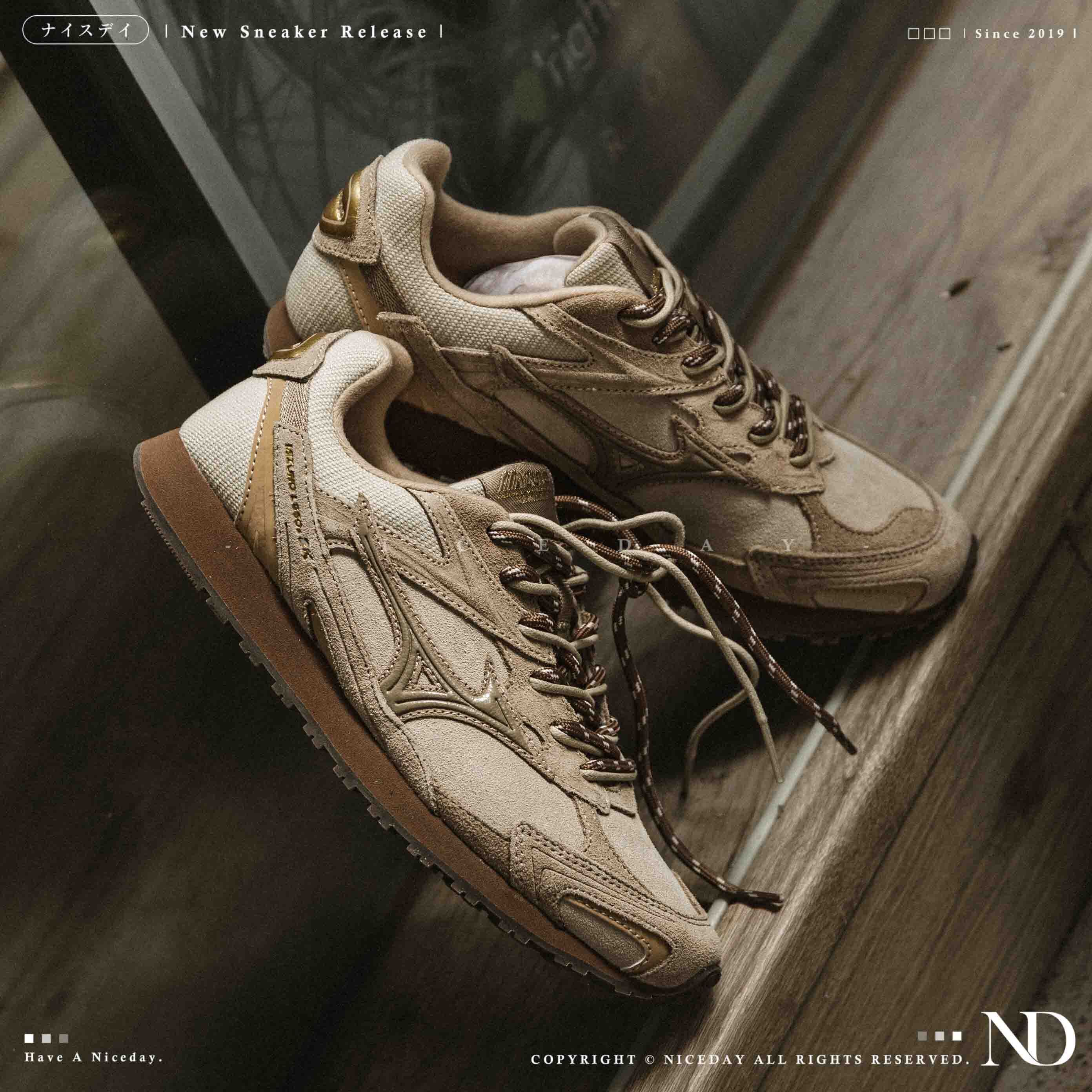 NICEDAY 代購 MIZUNO LG 60S 2K 美津濃 淺卡其 棕 可可 美拉德 德訓鞋 D1GH242107