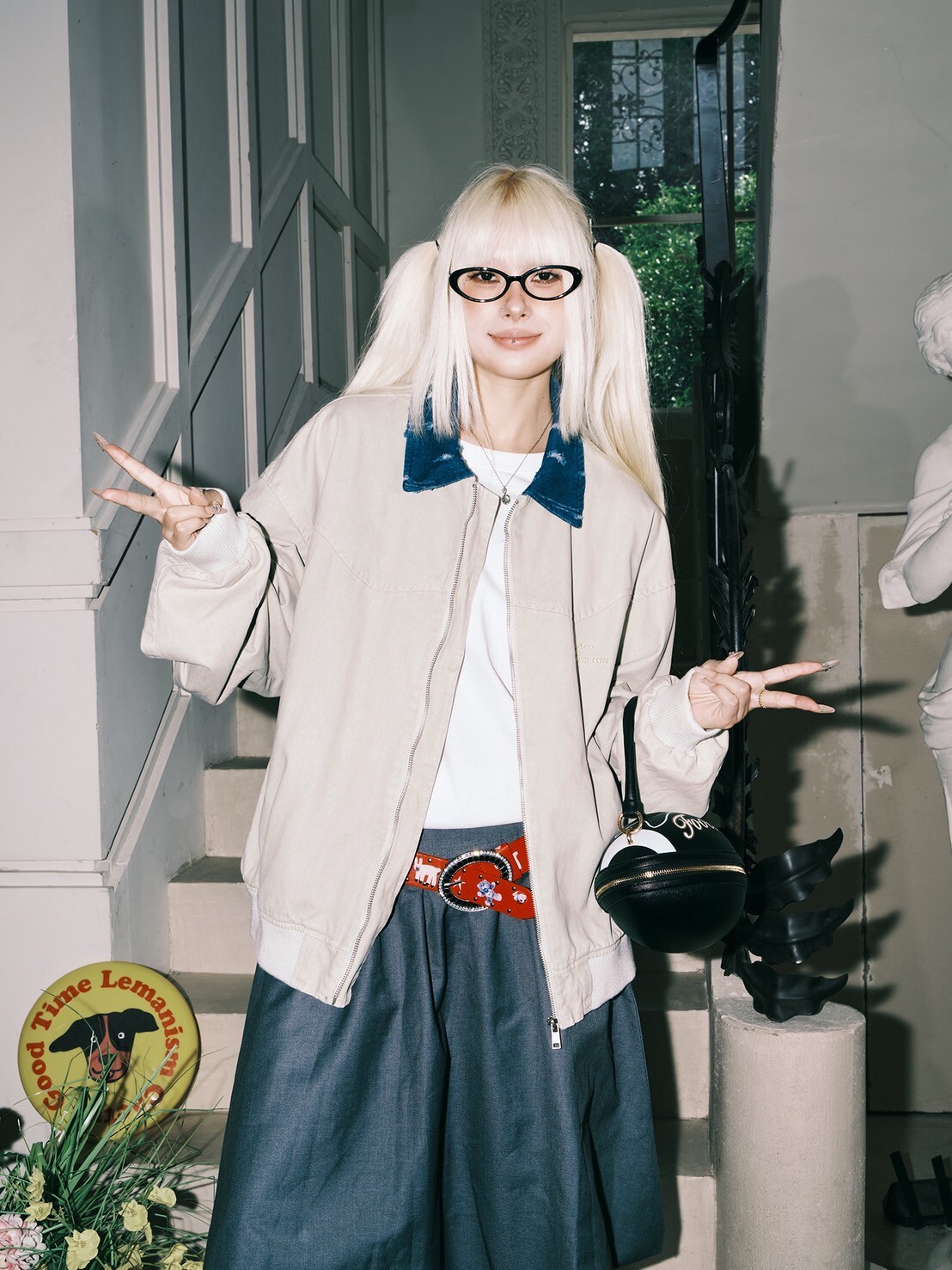 LEMANISM 復古做舊翻領夾克