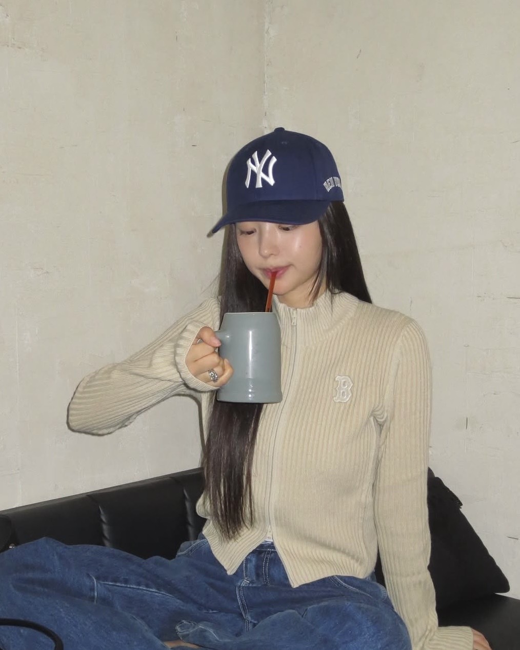 <現貨>MLB Karina同款 紐約 洋基 道奇 老帽 全封帽