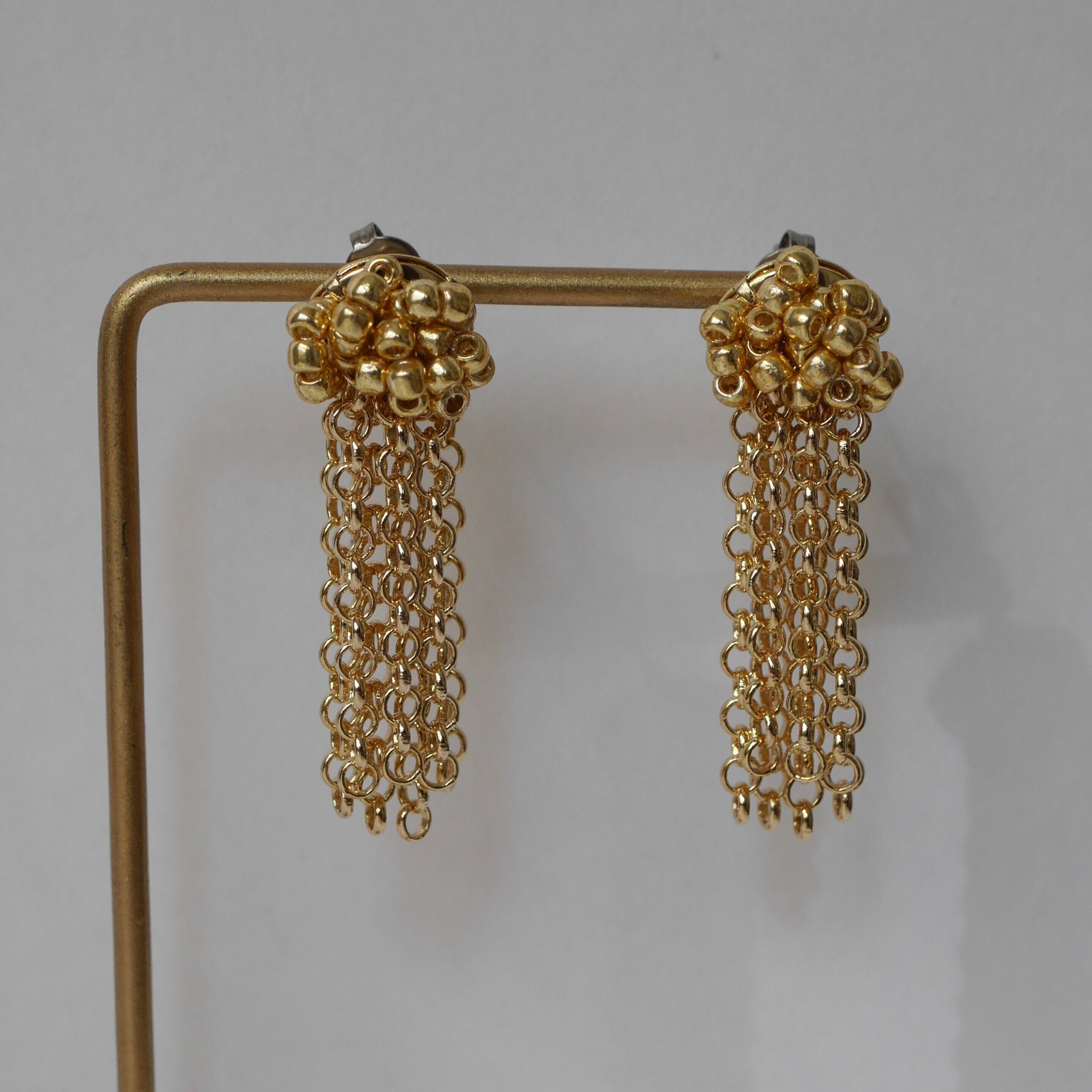 [nity] curtain gold | 耳針 (P382)