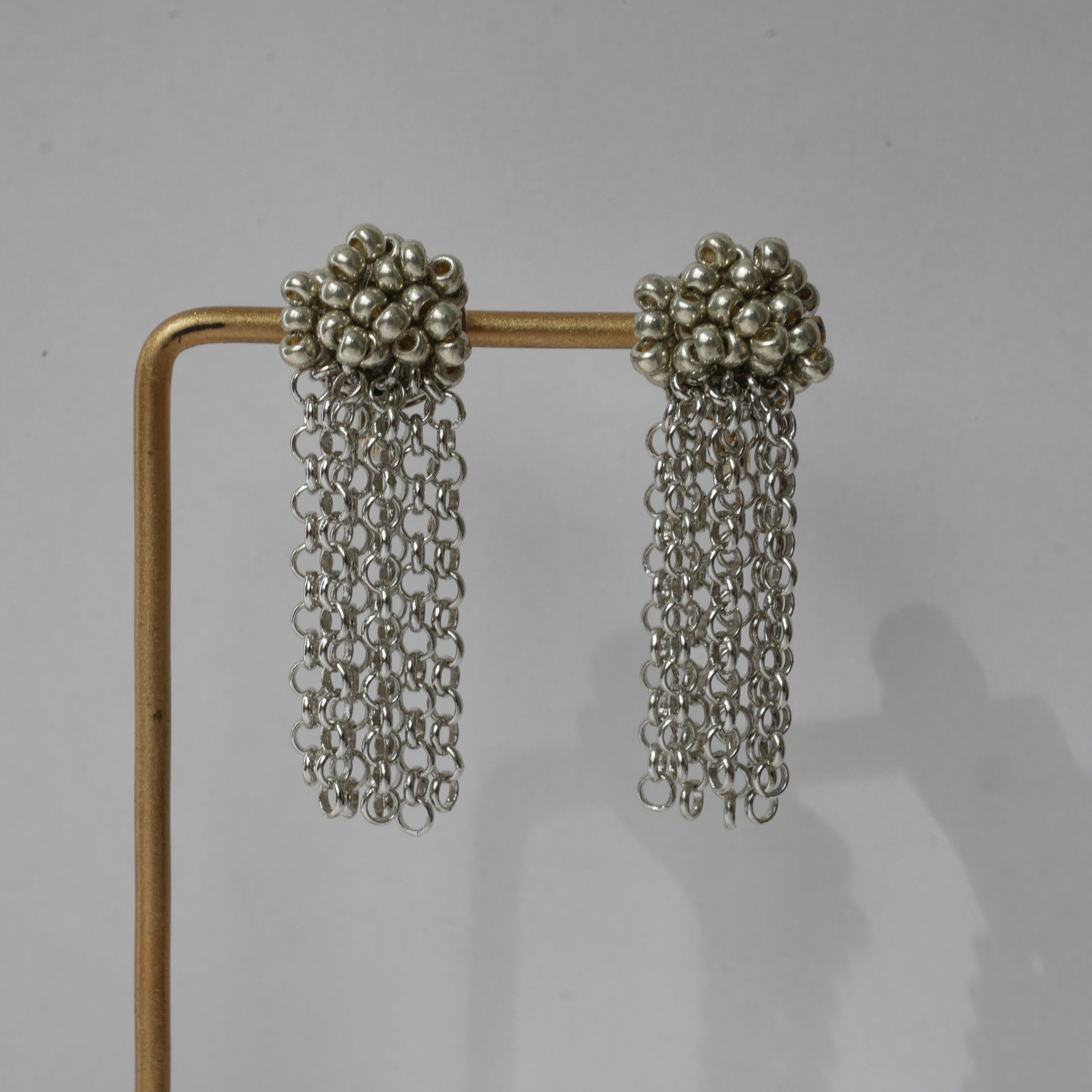 [nity] curtain silver | 耳針 (P383)