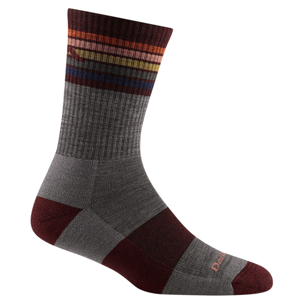 【Darn Tough】強悍羊毛登山健行襪 女 暗酒紅 Kelso Micro Crew Light Cushion/DT1968